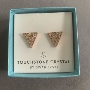 Touchstone Crystal By Swarovski Rose Gold Earrings